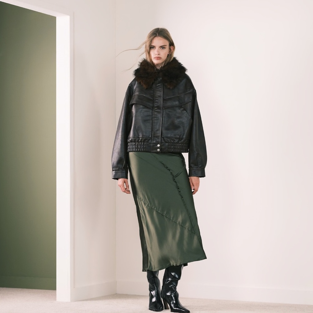ASOS Asymmetrical Khaki Skirt